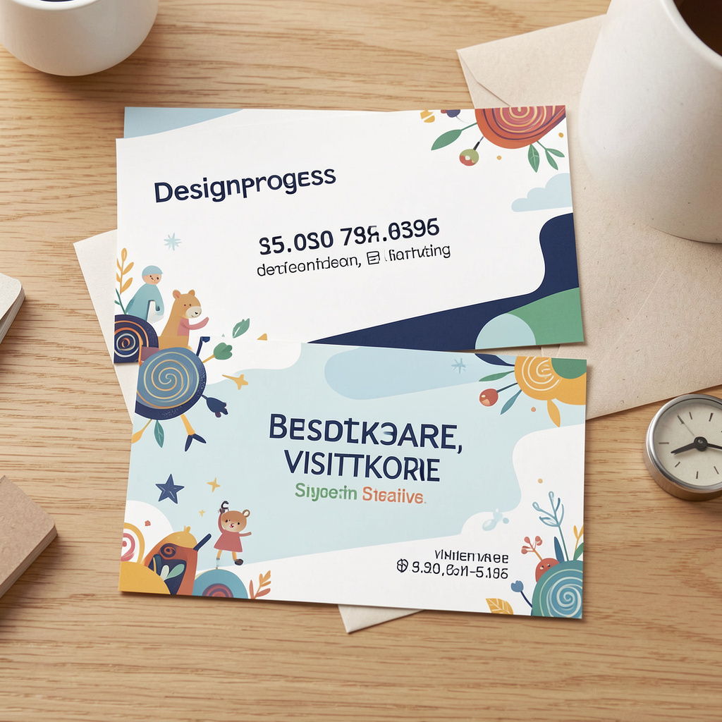 Kreativ designprosess for visittkort